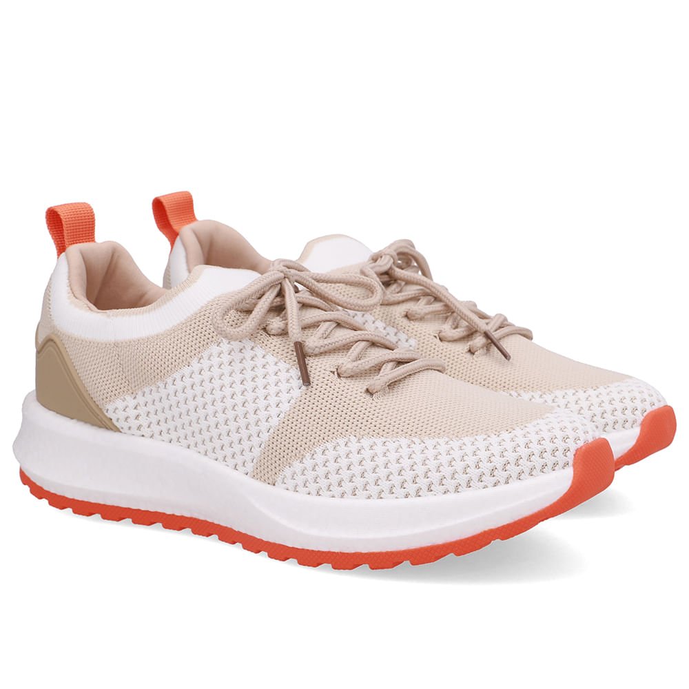 Tênis Poofy Tecido Bege Bege 2