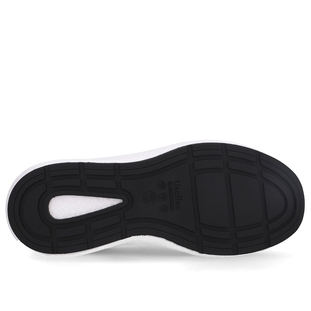 Tênis Elastano Preto Zíper Lateral Preto 5