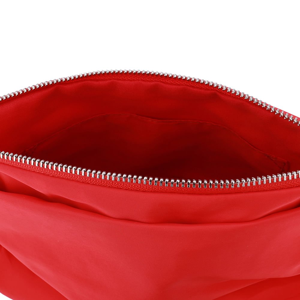 Bolsa Tiracolo Poofy Nylon Vermelha Bolso Vermelho 3