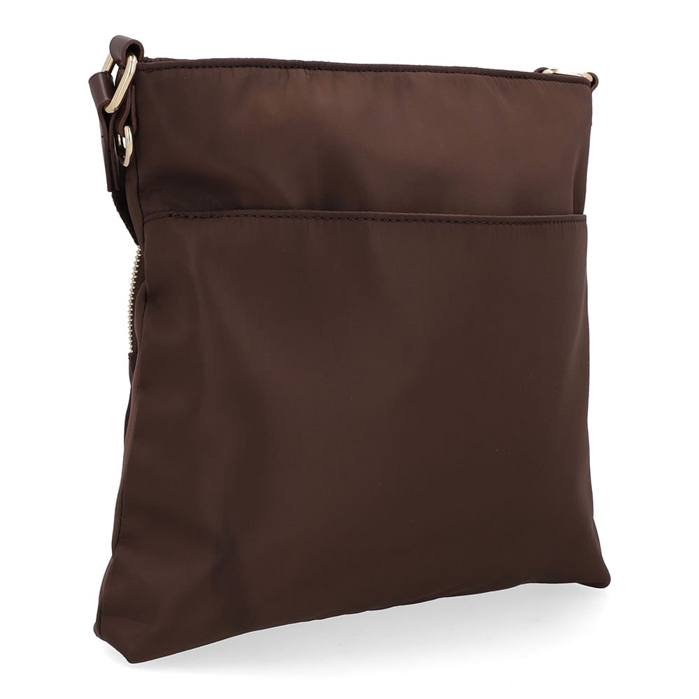 Bolsa Tiracolo Nylon Marrom Marrom 2