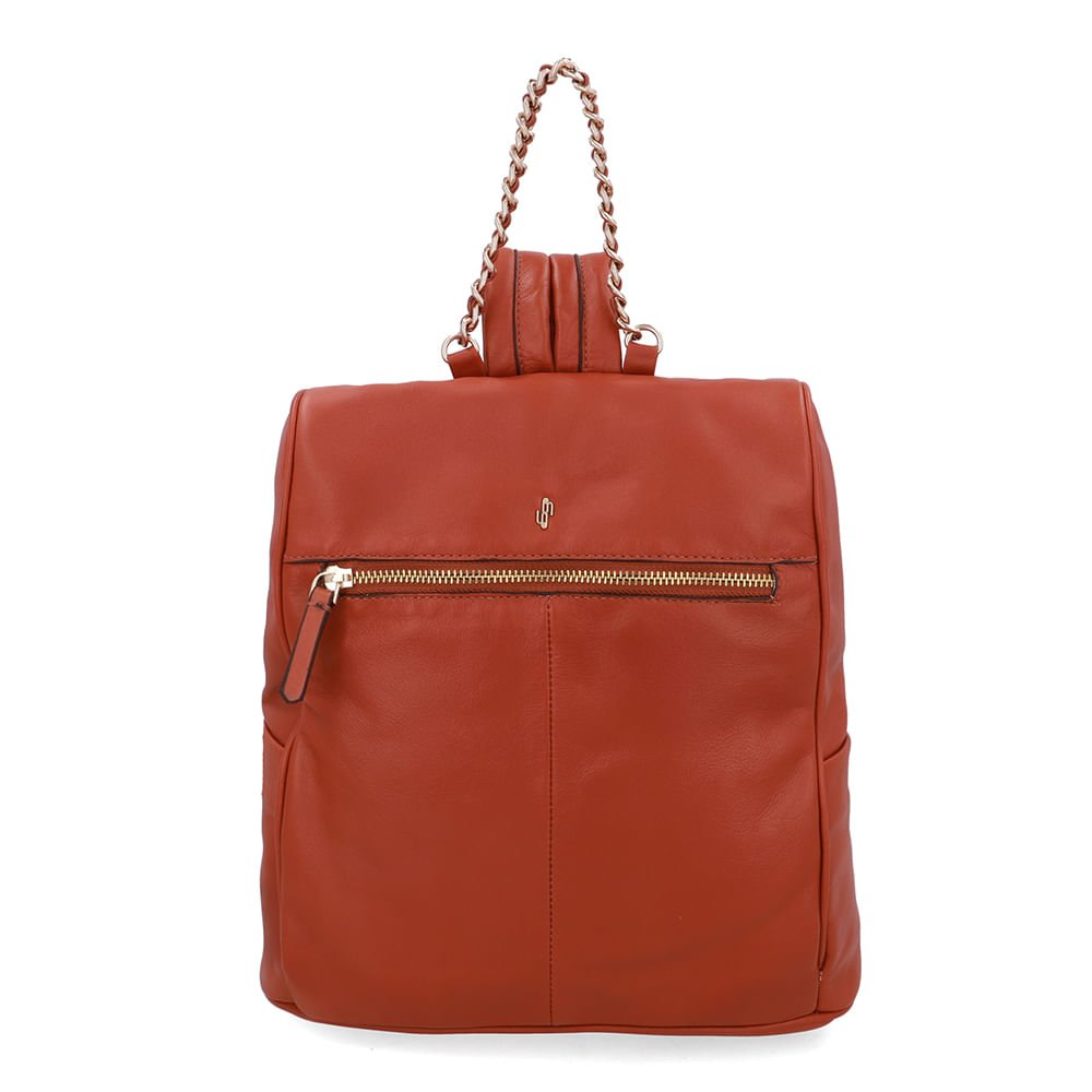 Mochila Couro Marrom