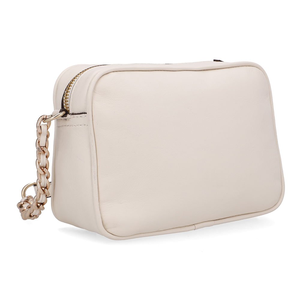 Bolsa Tiracolo Couro Branca Marfim Matelassê Marfim 2