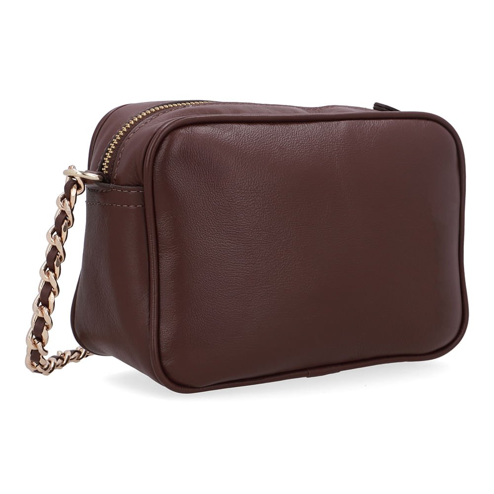 Bolsa Tiracolo Couro Marrom Matelassê Marrom 2