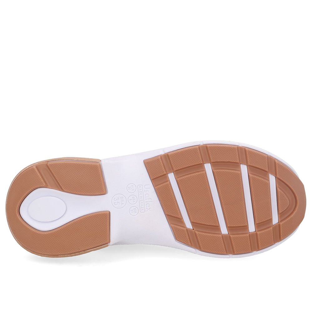 Tênis Tecido Bege Cadarço Marrom/Bege 5