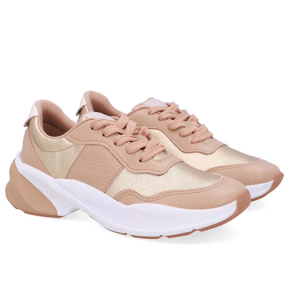 Tênis Tecido Bege Cadarço Bege 2