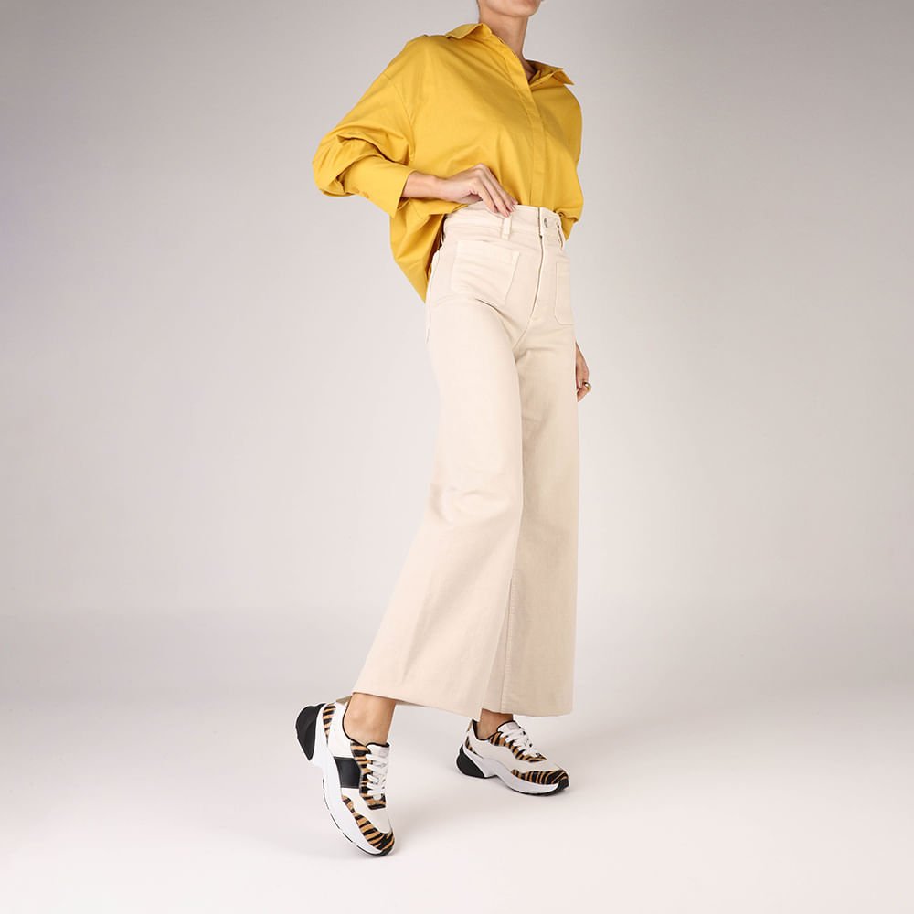 Tênis Tecido Animal Print Cadarço Multicores 4