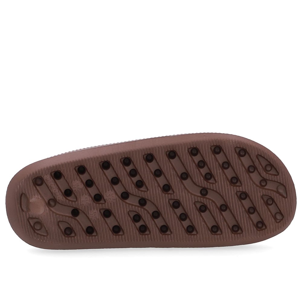 Chinelo Slide Marrom Poofy Salto Plataforma Eva Marrom 5