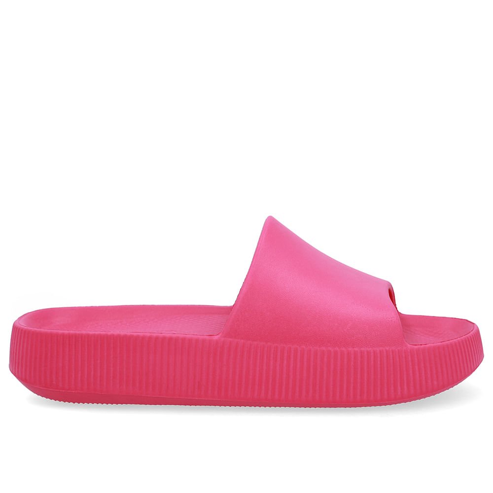 Chinelo Slide Rosa Fucsia Poofy Salto Plataforma Eva