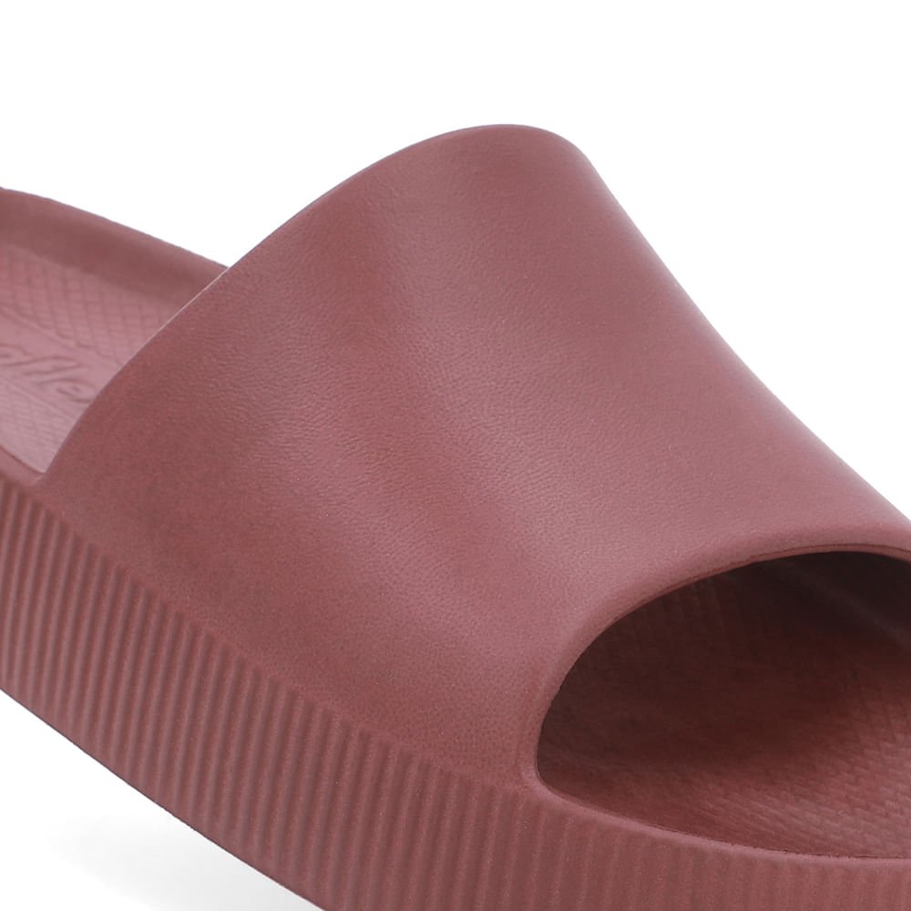 Chinelo Slide Marrom Poofy Salto Plataforma Eva Marrom 4