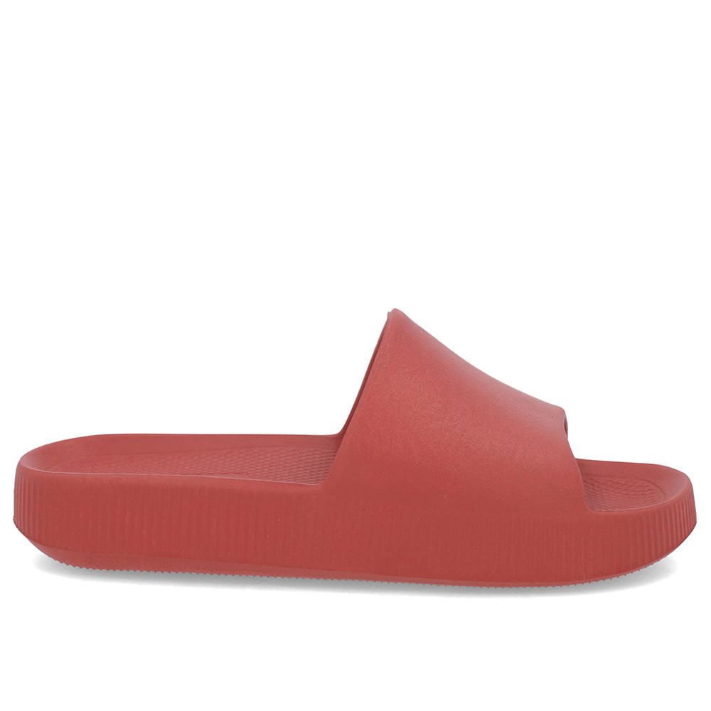 Chinelo Slide Marrom Poofy Salto Plataforma Eva