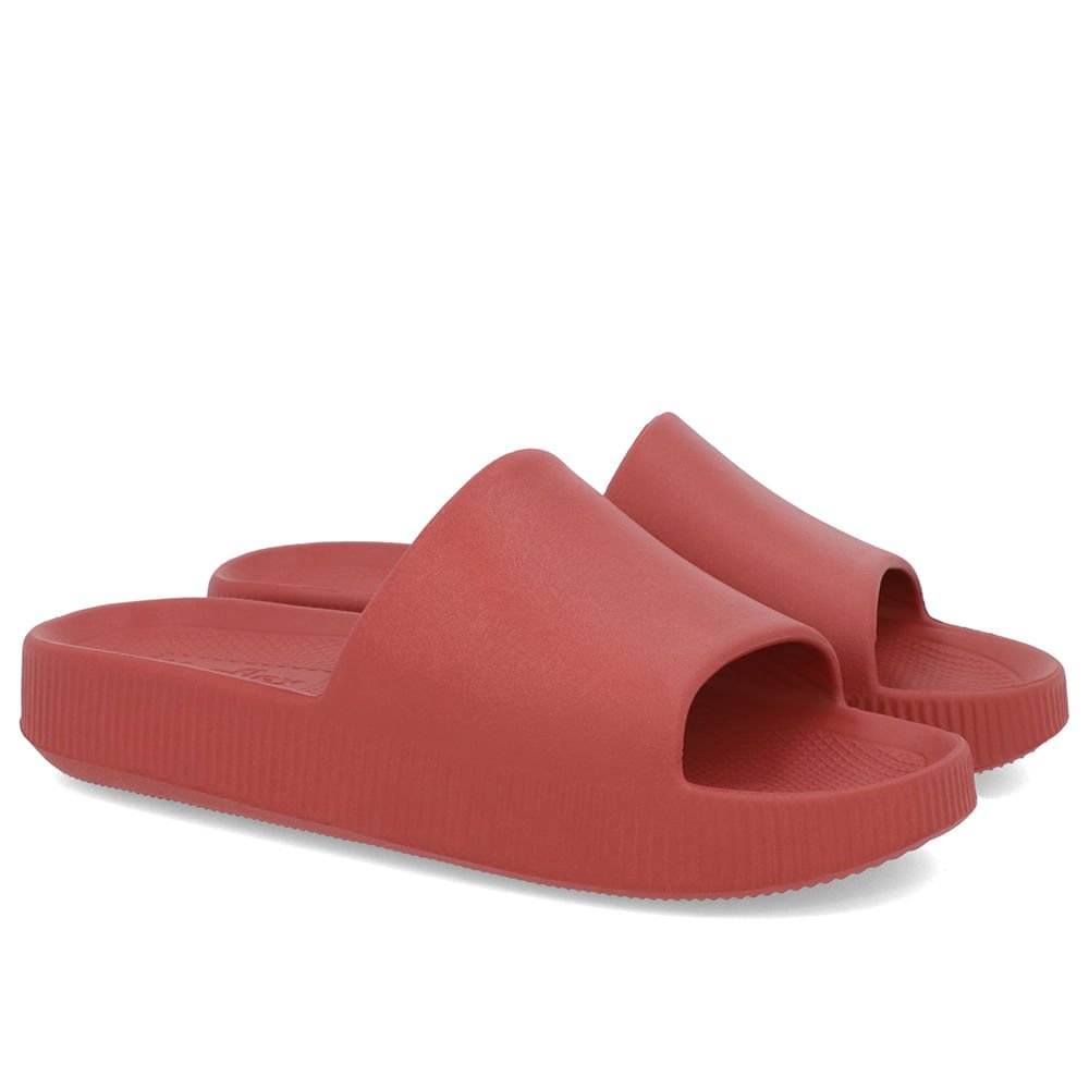 Chinelo Slide Marrom Poofy Salto Plataforma Eva Marrom 2