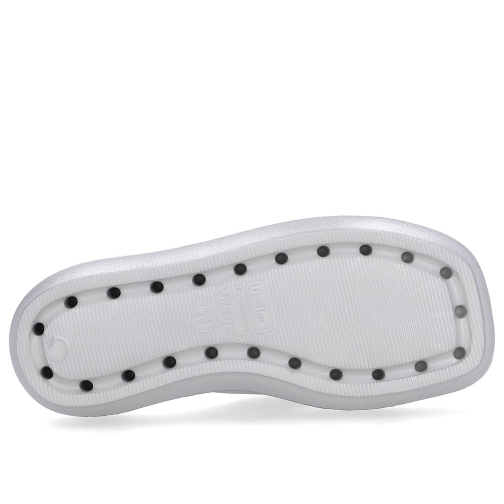 Chinelo Prata Poofy Bico Quadrado Eva Prata 5