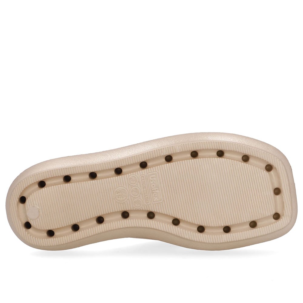 Chinelo Dourado Poofy Bico Quadrado Eva Dourado 5