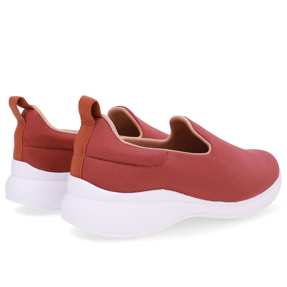 Tênis Slip On Marrom Tecido Marrom 3