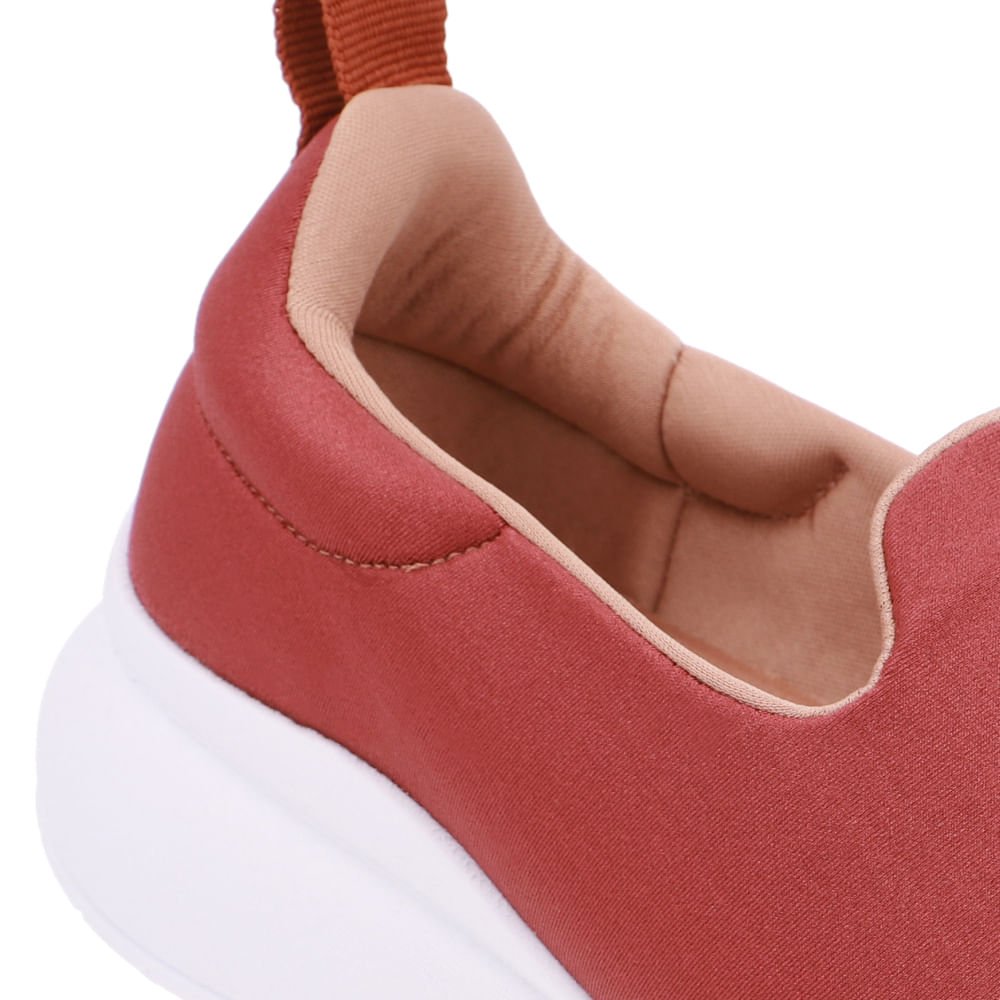 Tênis Slip On Marrom Tecido Marrom 4