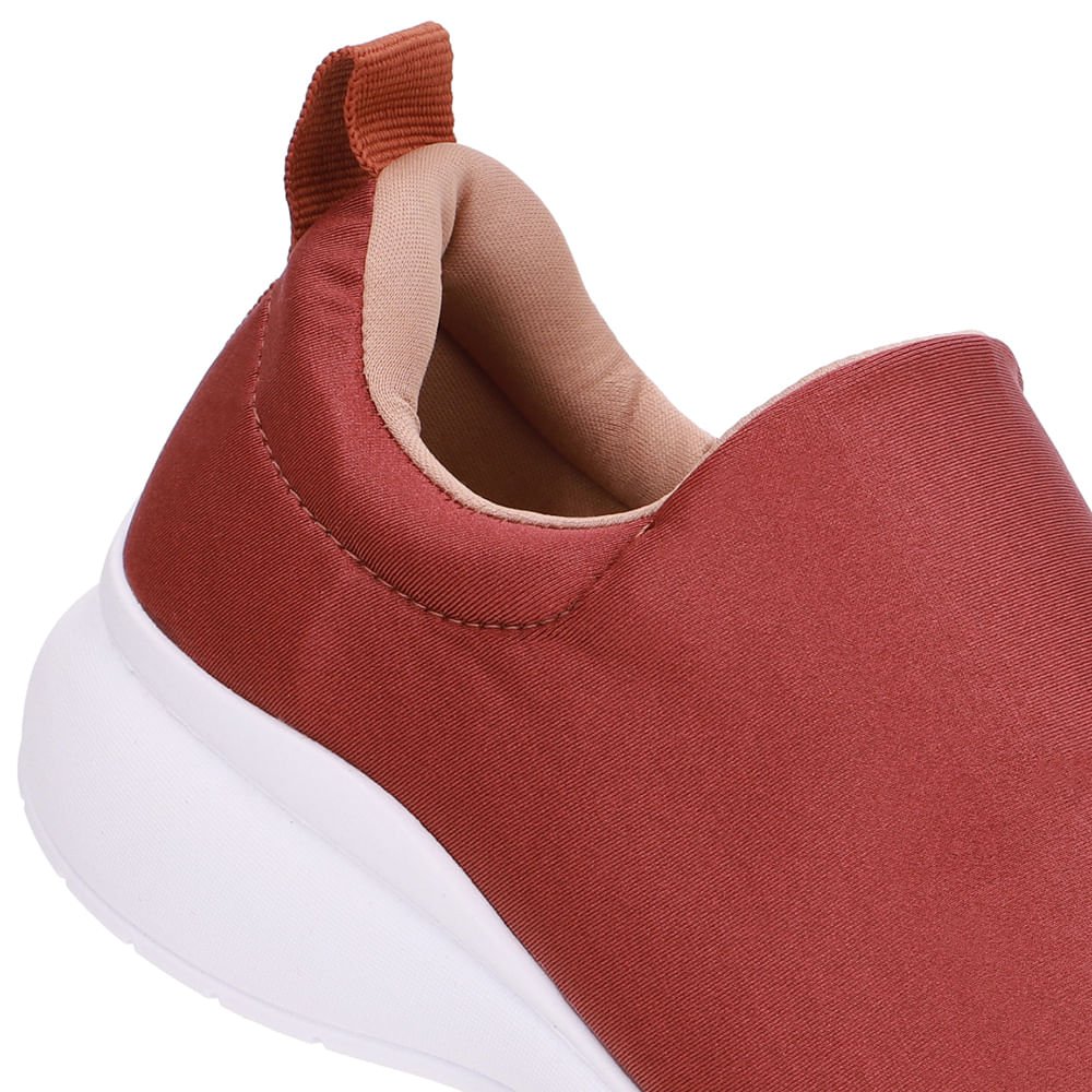 Tênis Slip On Marrom Elastano Marrom 4