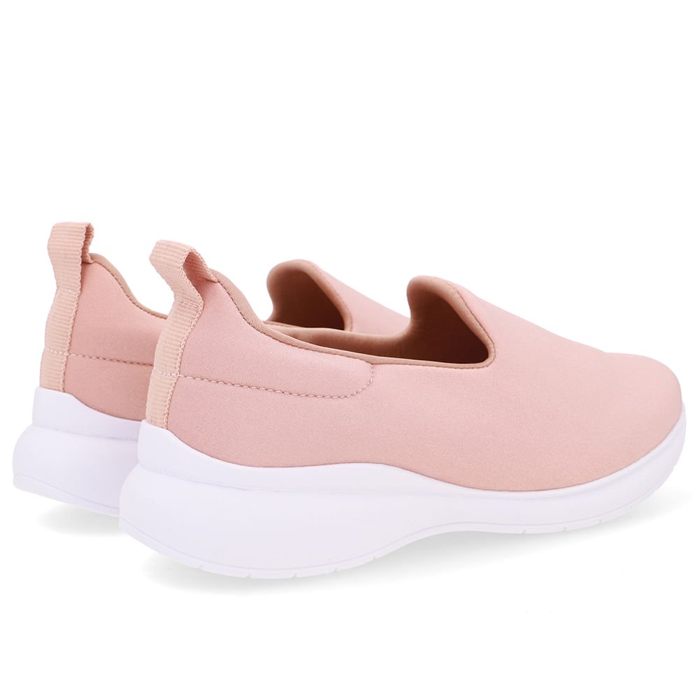 Tênis Slip On Rosa Tecido Rosa 3
