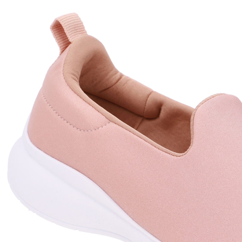 Tênis Slip On Rosa Tecido Rosa 4