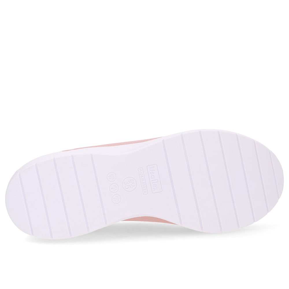 Tênis Slip On Rosa Tecido Rosa 5