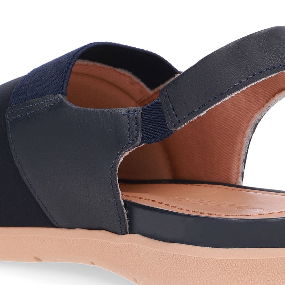 Sandália Plataforma Elastano Azul Azul/Preto 4