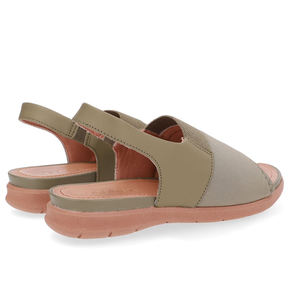 Sandália Plataforma Elastano Verde Cinza/Verde 3