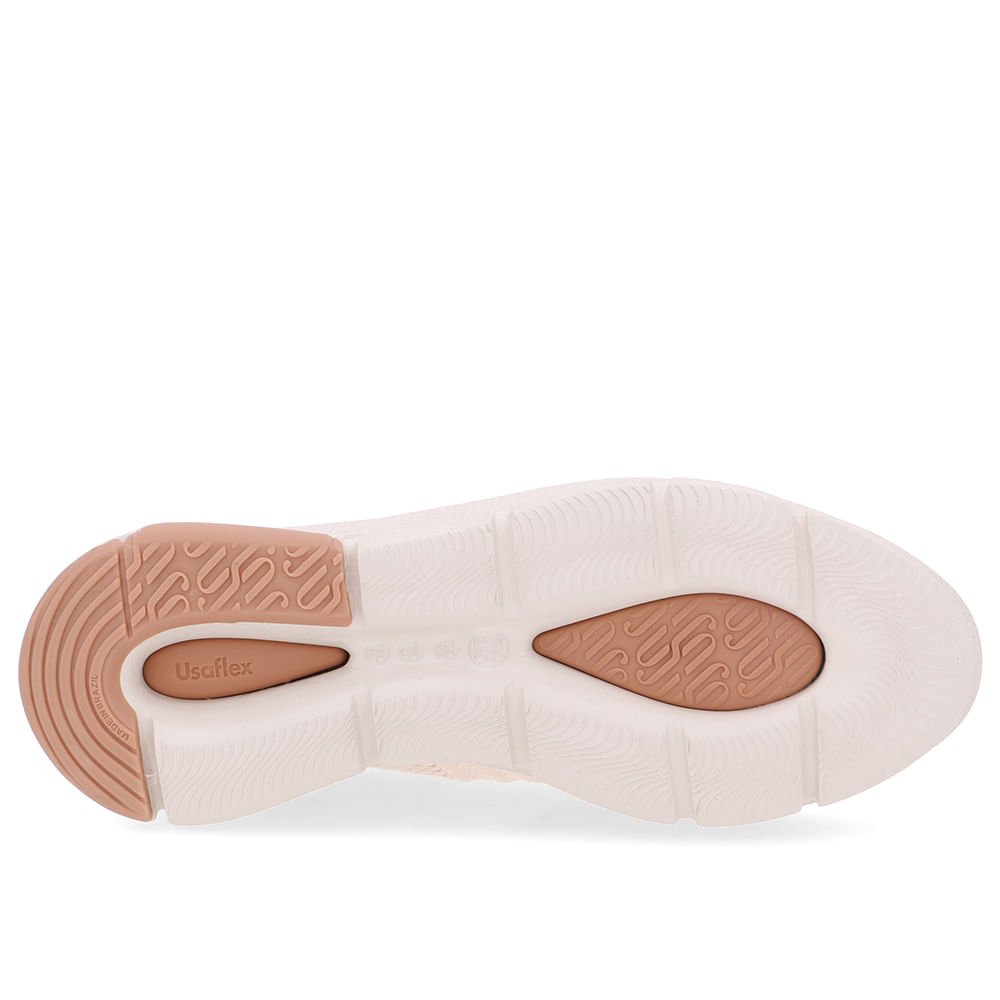 Tênis Tricot Branco Marfim Básico Marfim 5