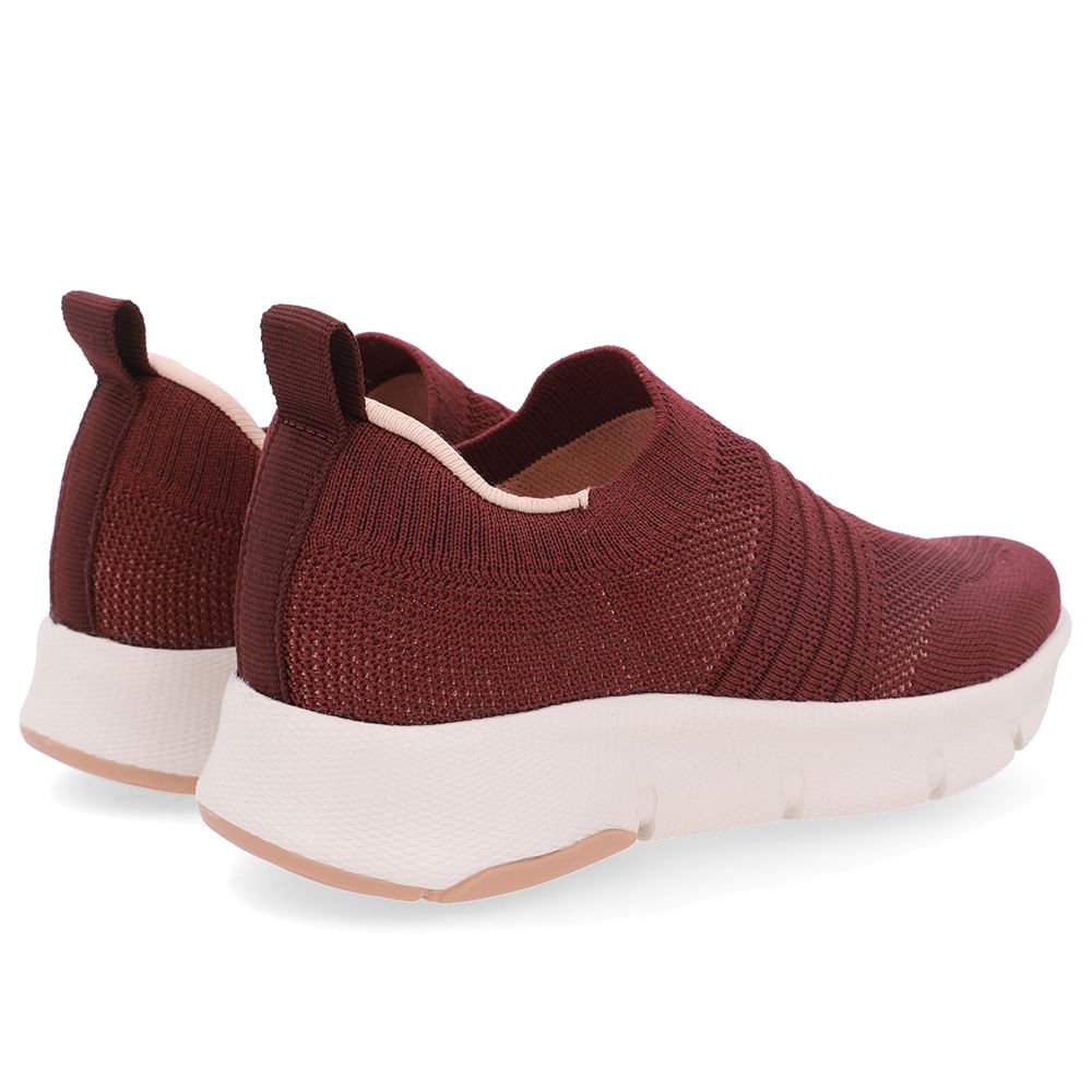 Tênis Tricot Vermelho Básico Vermelho 3