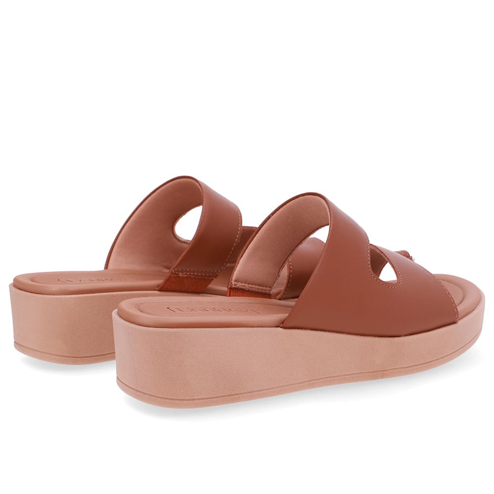 Tamanco Plataforma Couro Marrom Dedo Marrom 3