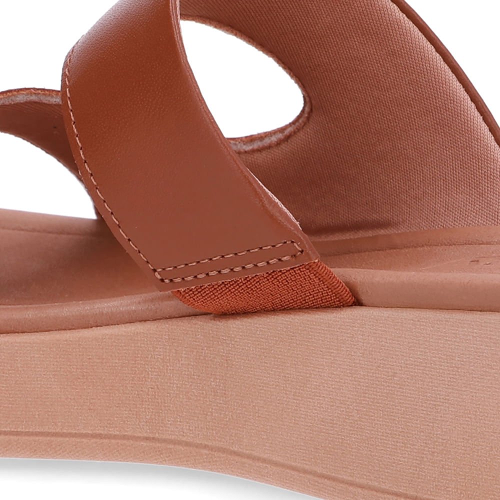 Tamanco Plataforma Couro Marrom Dedo Marrom 4