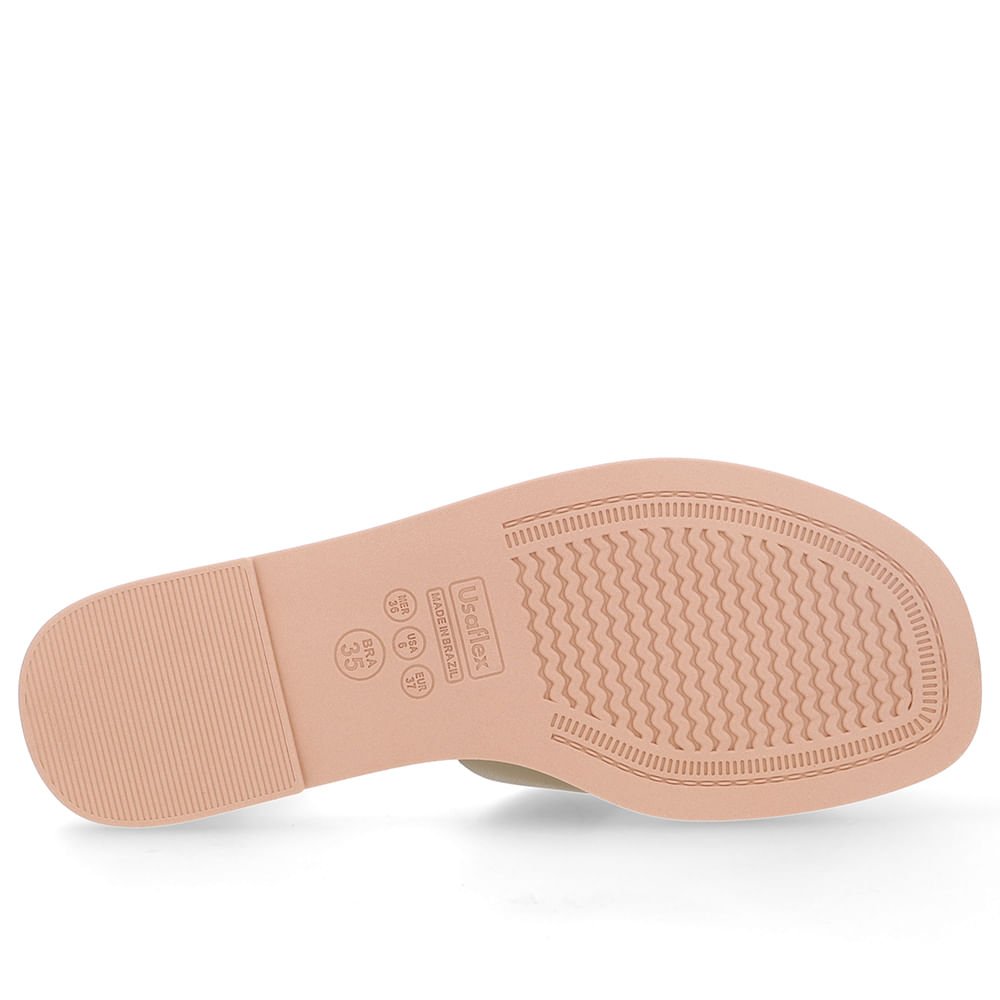 Rasteira Couro Verde Tira Vazada Verde 5