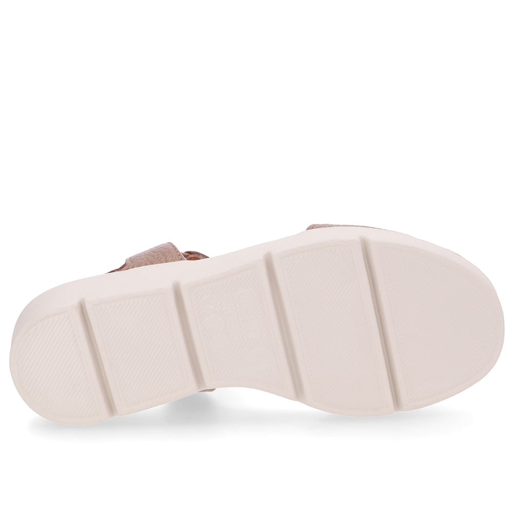 Sandália Plataforma Couro Marrom Detalhe Trançado Marrom 5