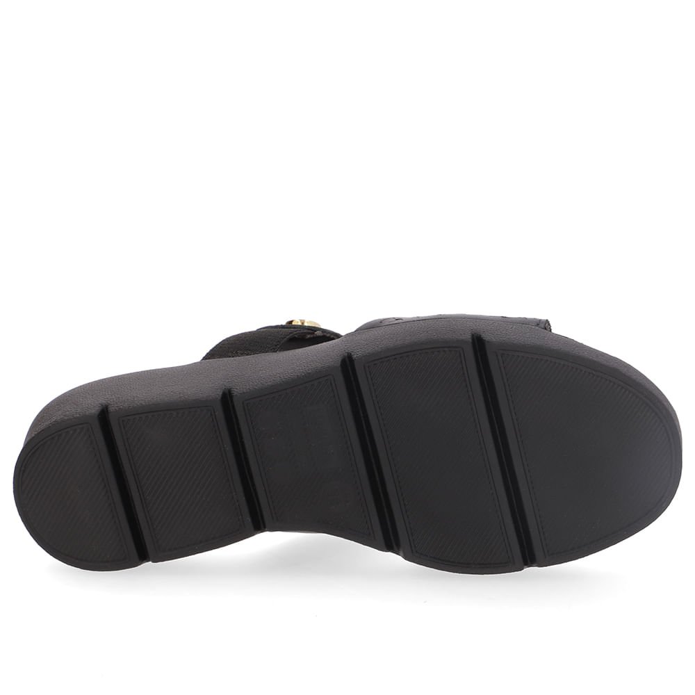 Tamanco Laser Couro Preto Preto 5