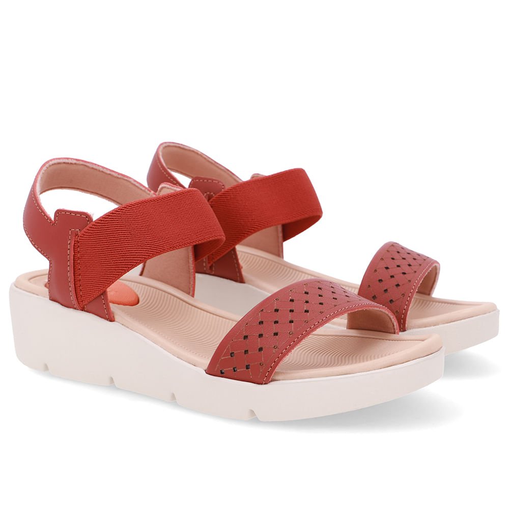 Sandália Plataforma Couro Marrom Laser Marrom 2