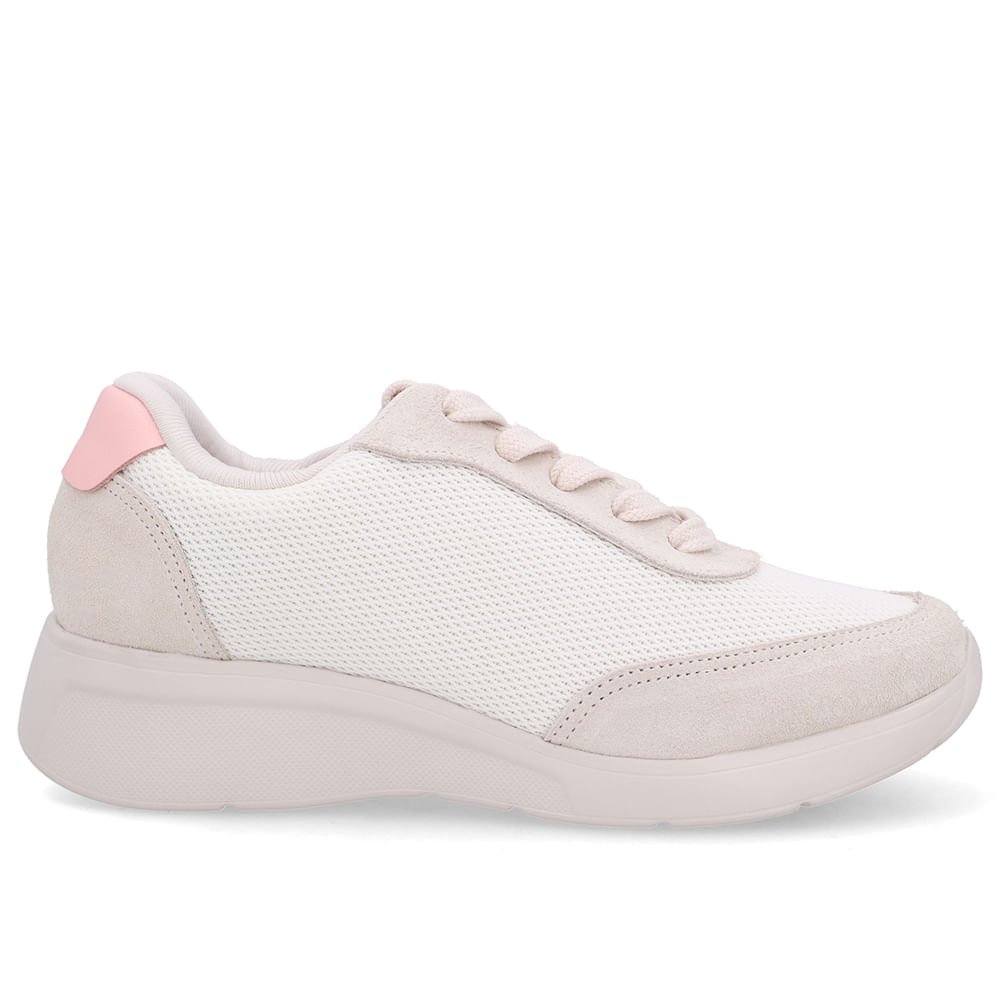 Tênis Tecido Branco Cadarço