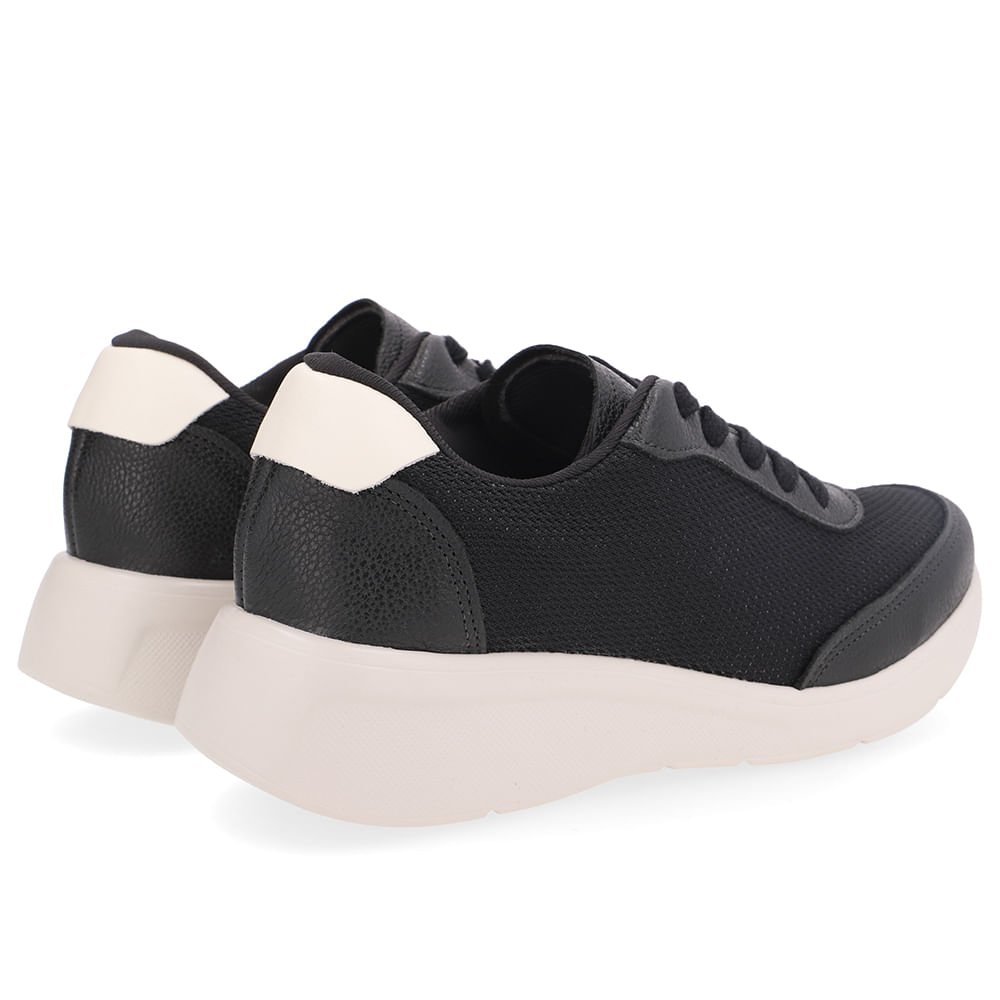 Tênis Tecido Preto Cadarço Preto 3