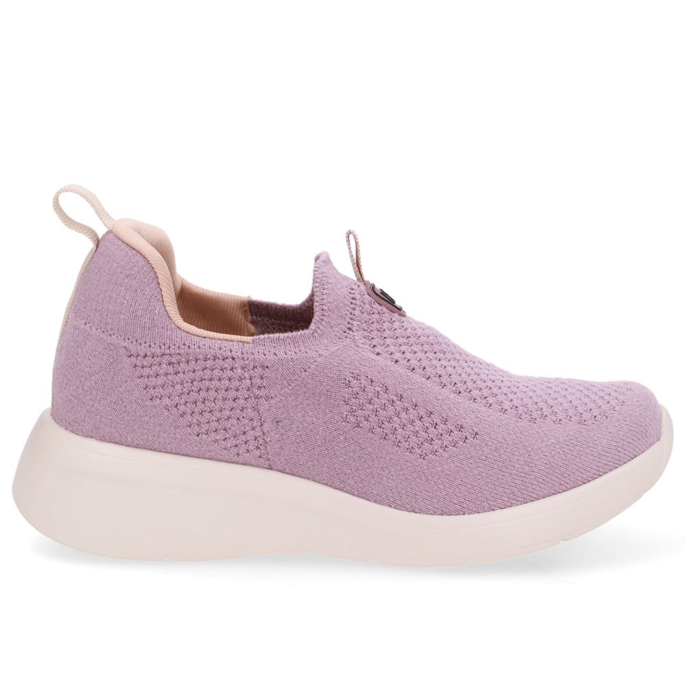 Tênis Tricot Slip On Rosa