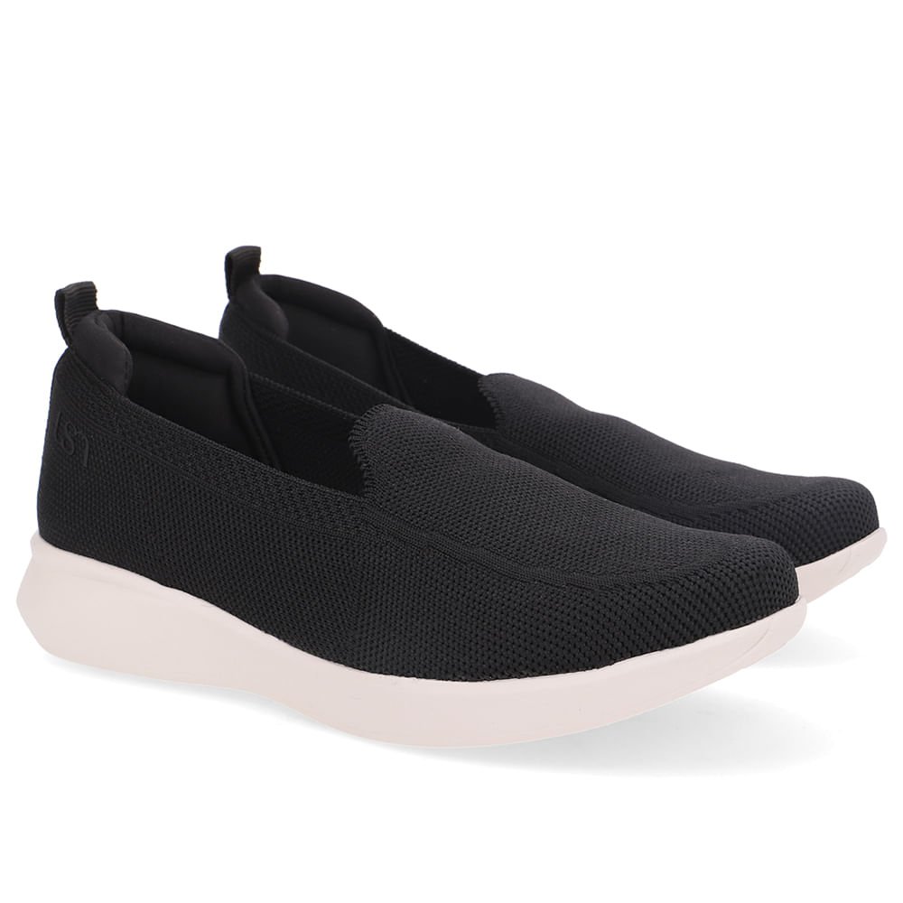 Tênis Tricot Preto Básico Preto 2