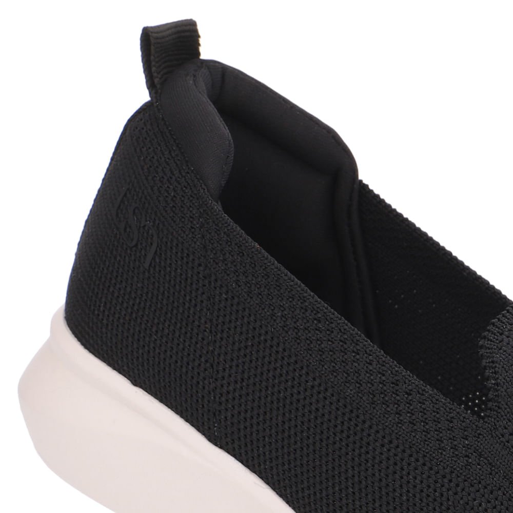 Tênis Tricot Preto Básico Preto 4