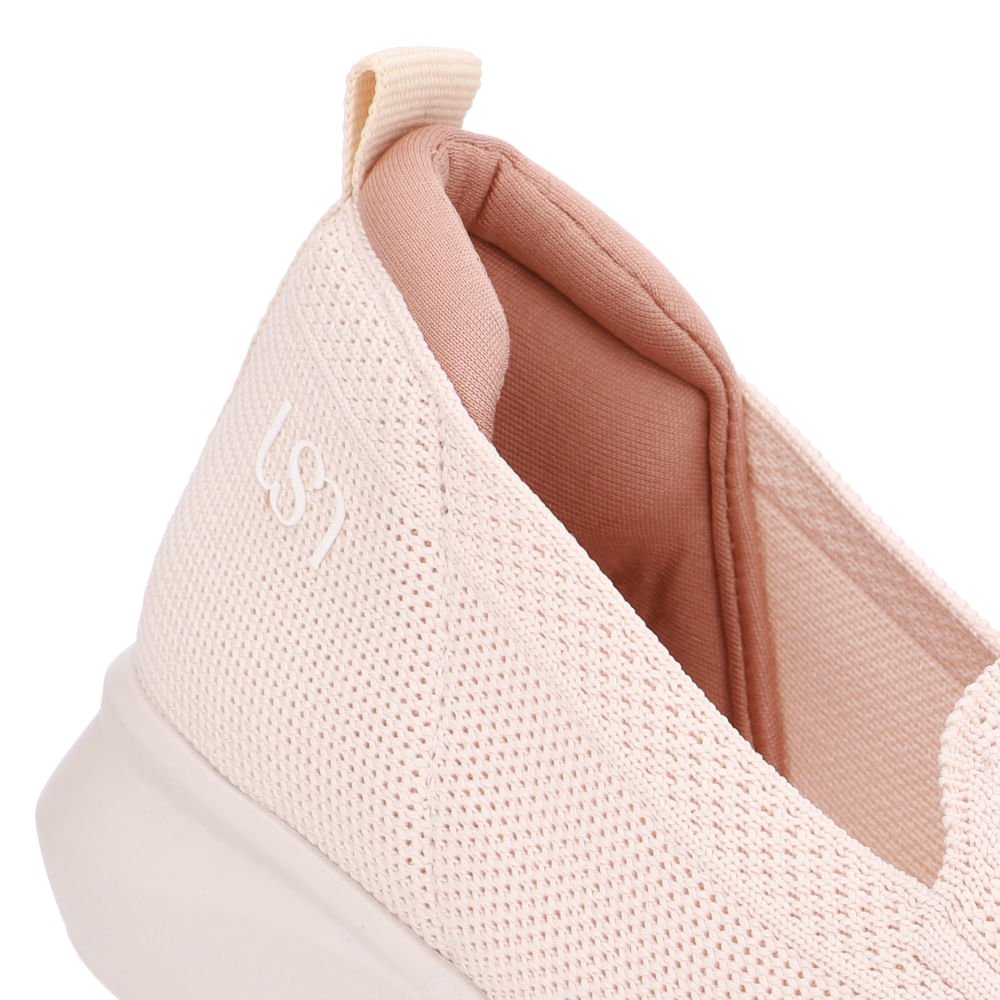 Tênis Tricot Bege Básico Bege 4