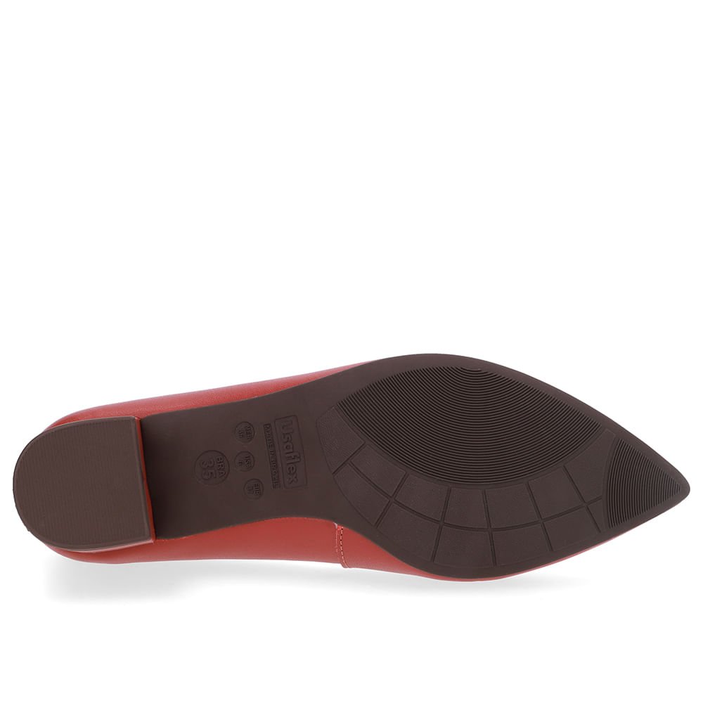 Scarpin Couro Marrom Bico Fino Marrom 5