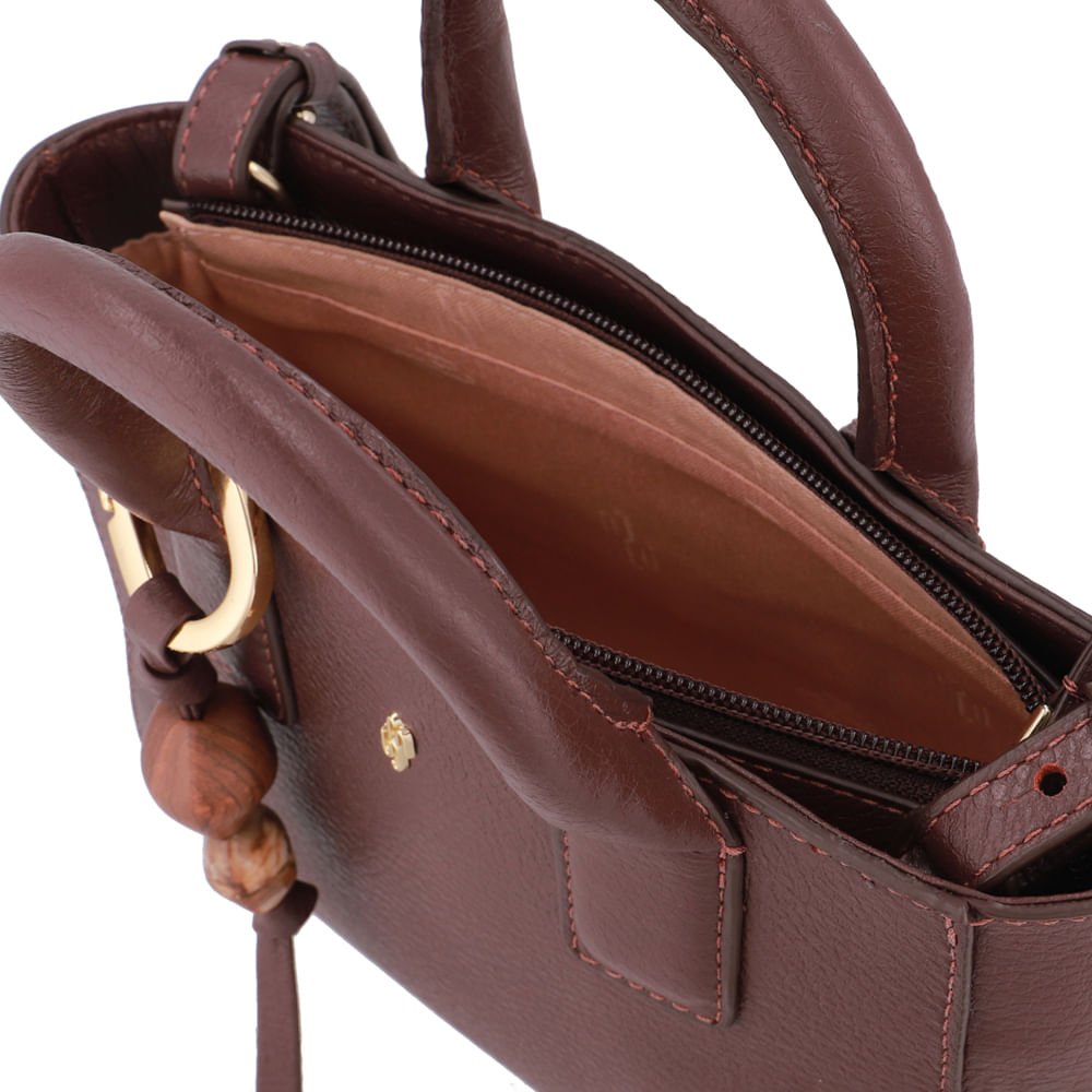Bolsa Tote Couro Marrom Barbicacho Marrom 3