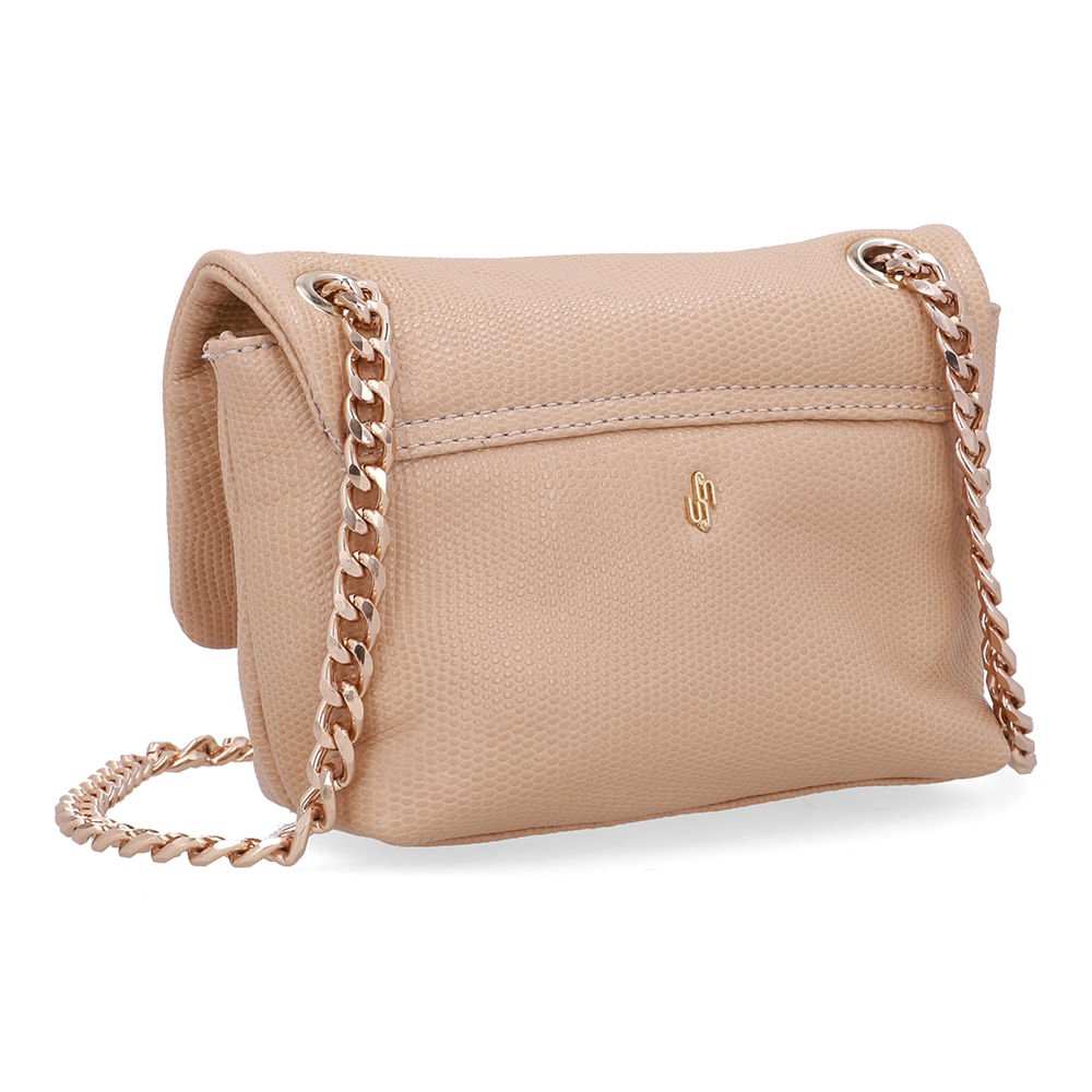 Bolsa Tiracolo Couro Bege Bege 2