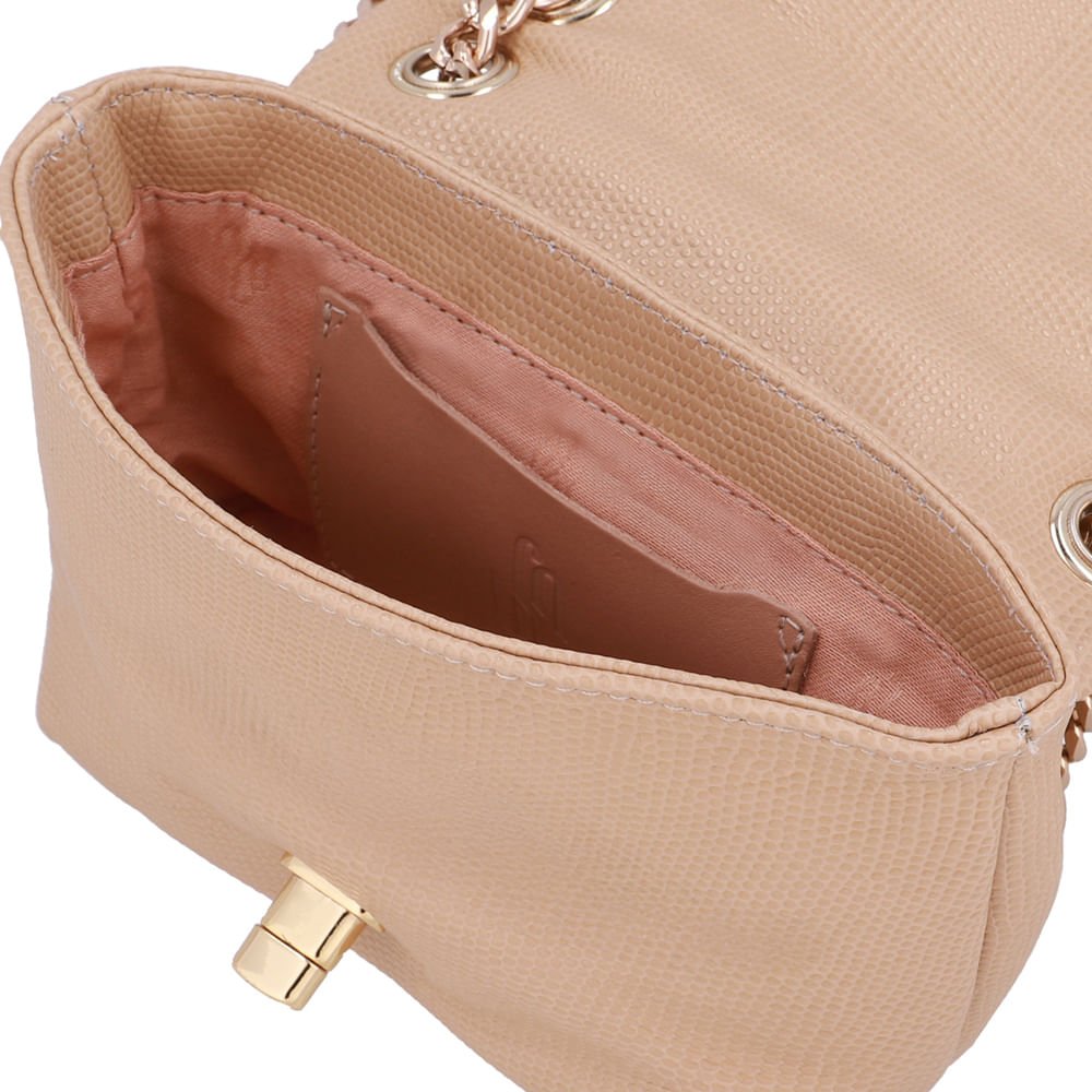 Bolsa Tiracolo Couro Bege Bege 3