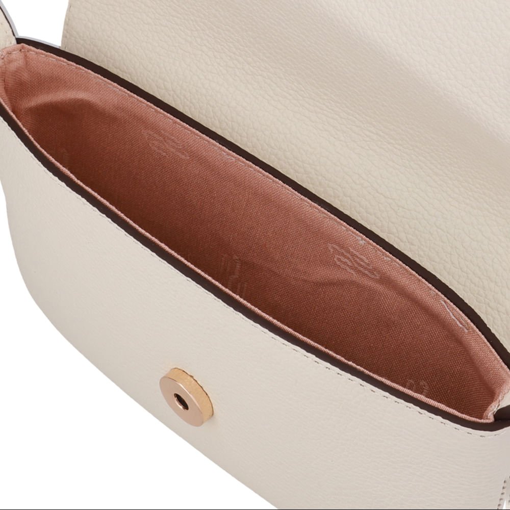 Bolsa Tiracolo Couro Branca Marfim Marfim 3