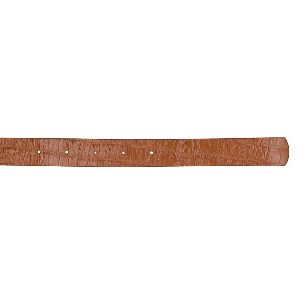 Cinto Couro Croco Marrom Marrom 3