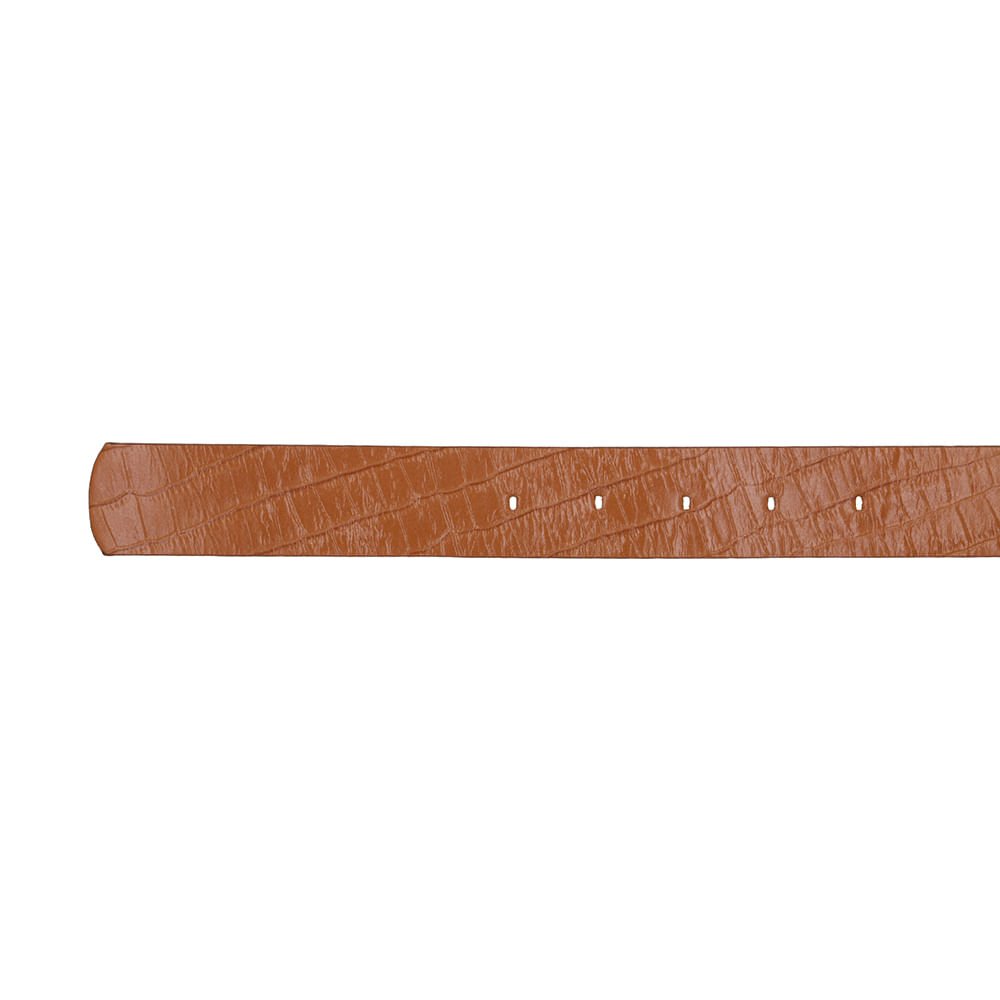 Cinto Couro Croco Marrom Marrom 3
