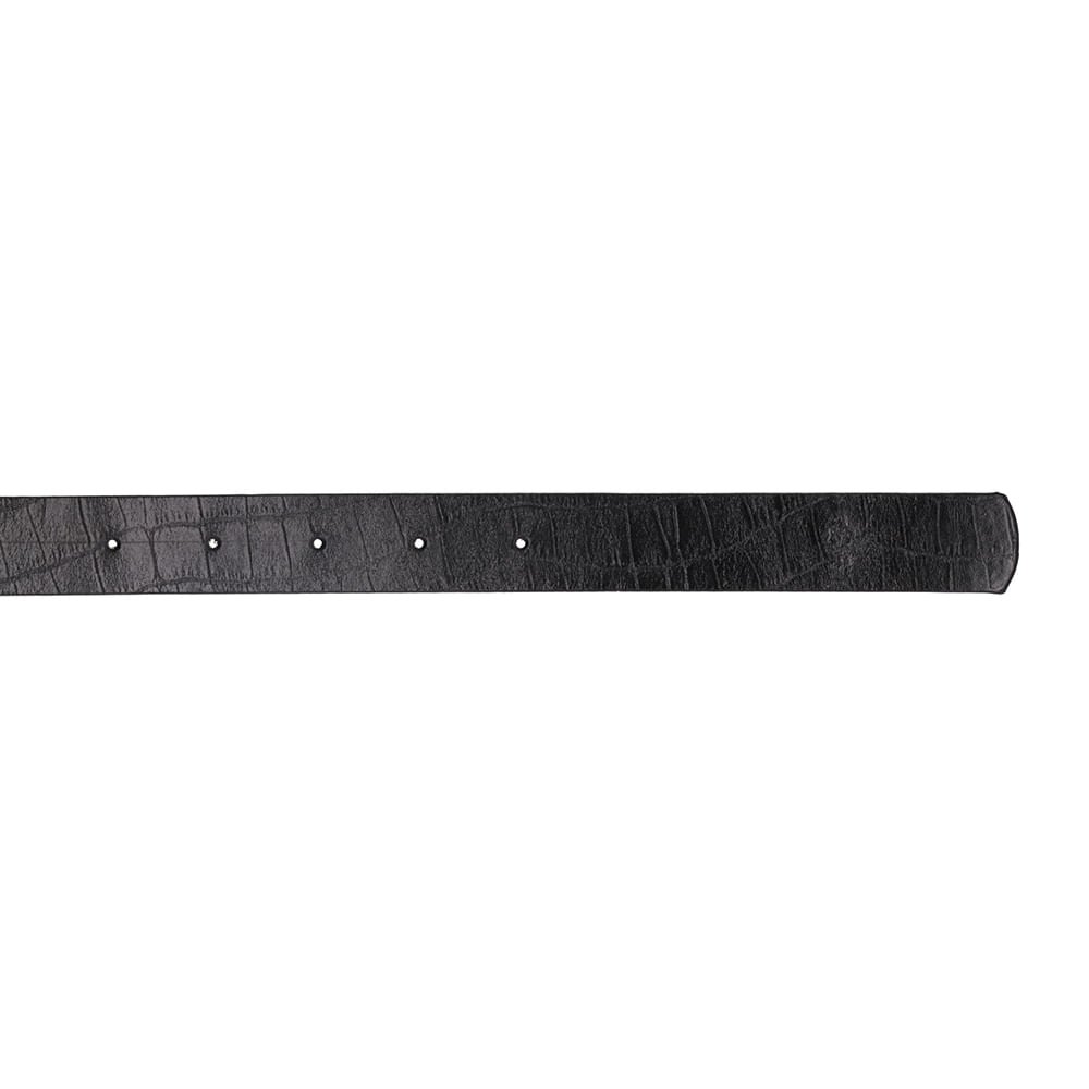 Cinto Couro Croco Preto Preto 3