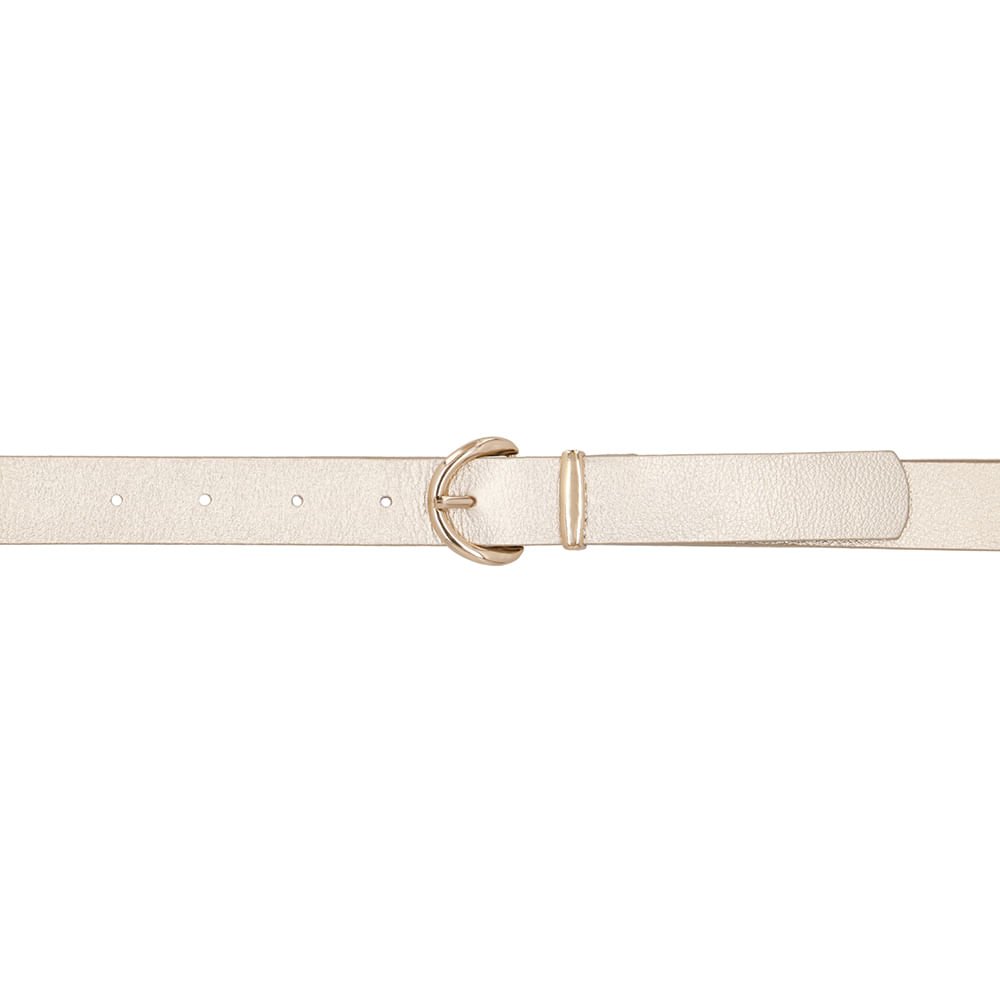 Cinto Couro Metalizado Dourado Dourado 4