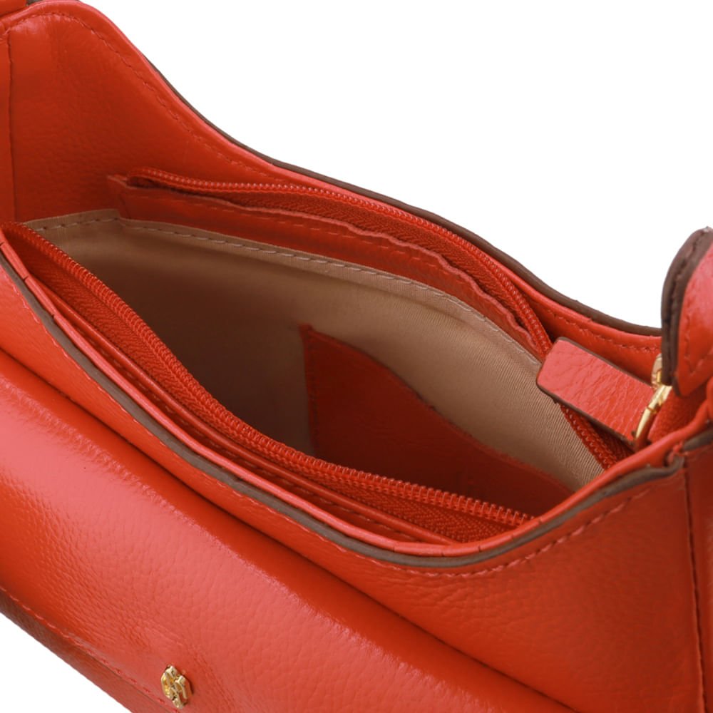 Bolsa Tiracolo Couro Vermelha Bolso Frontal Vermelho 3