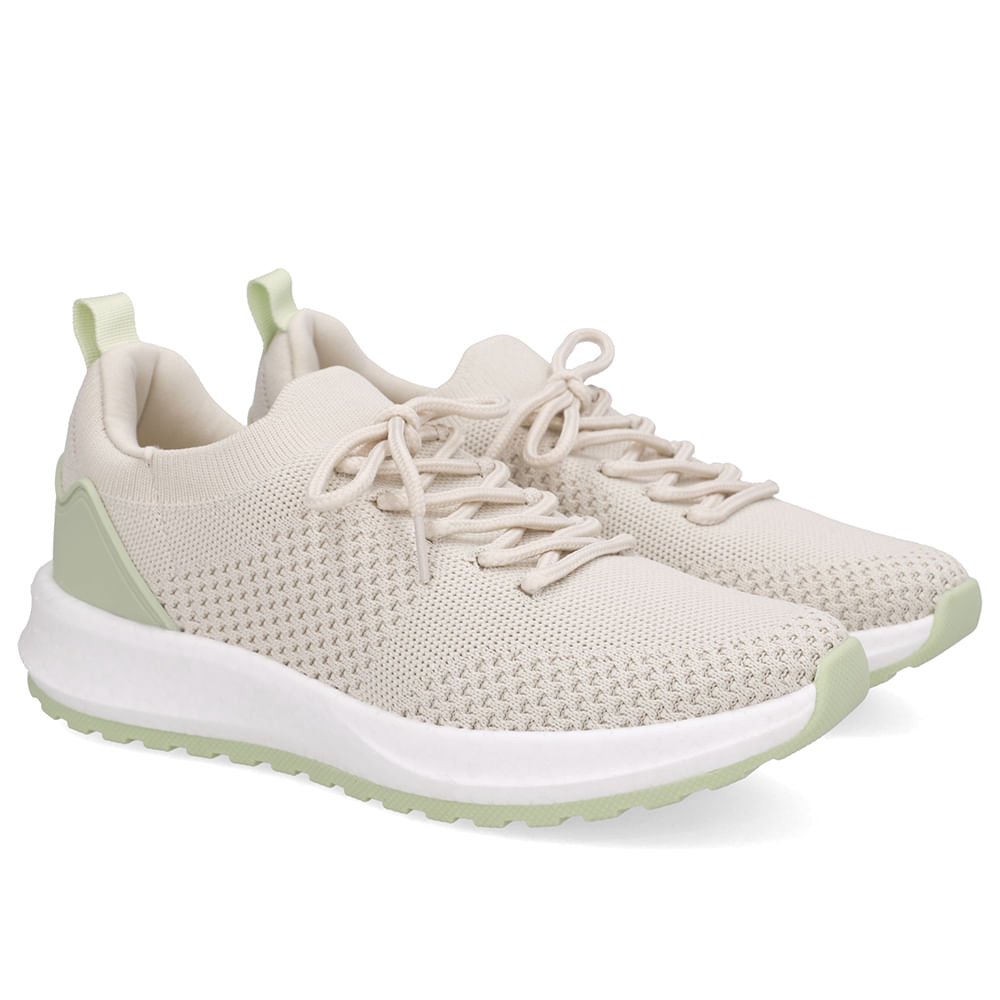 Tênis Poofy Tecido Branco Marfim Branco 2